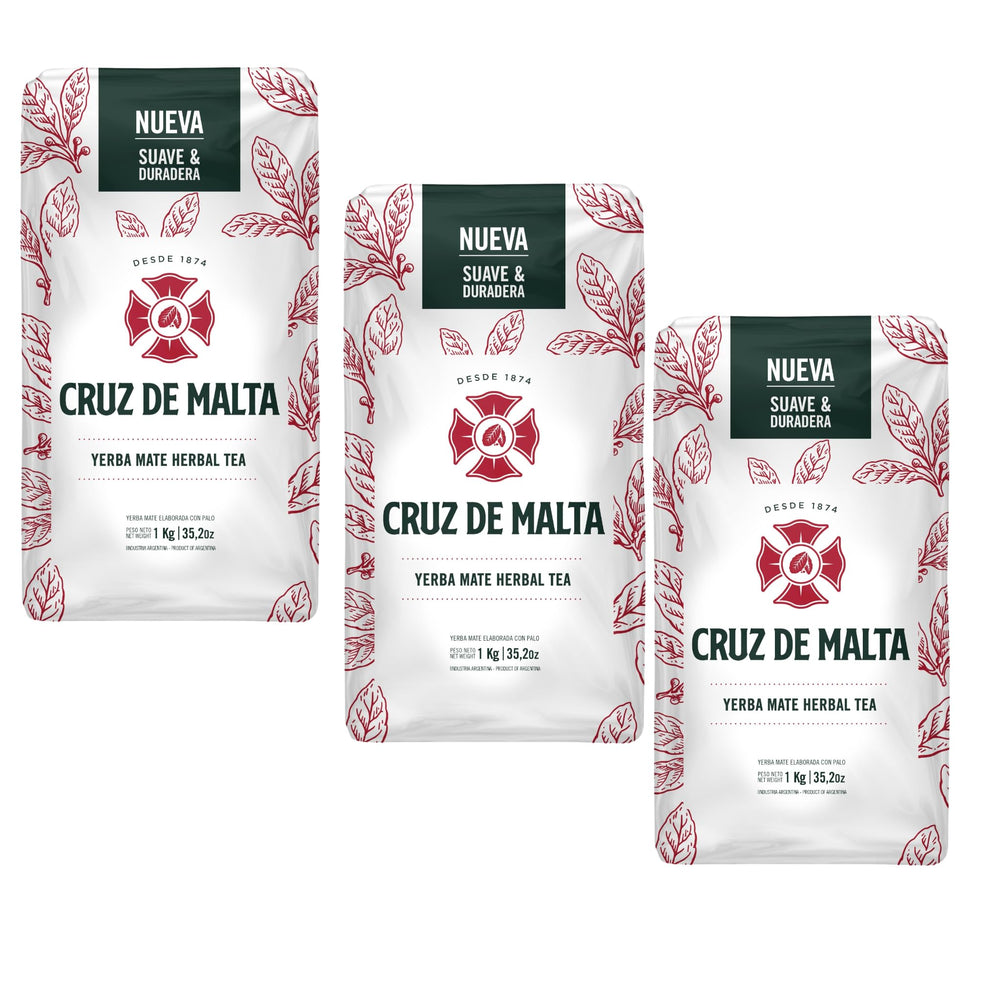 Cruz de Malta front packaging showing brand and pack size benefits