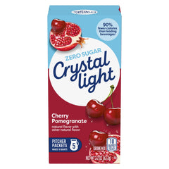 Crystal Light canister opened with pitcher packets visible for easy portioning