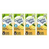Crystal Light front packaging showing natural lemon flavor and pack benefits