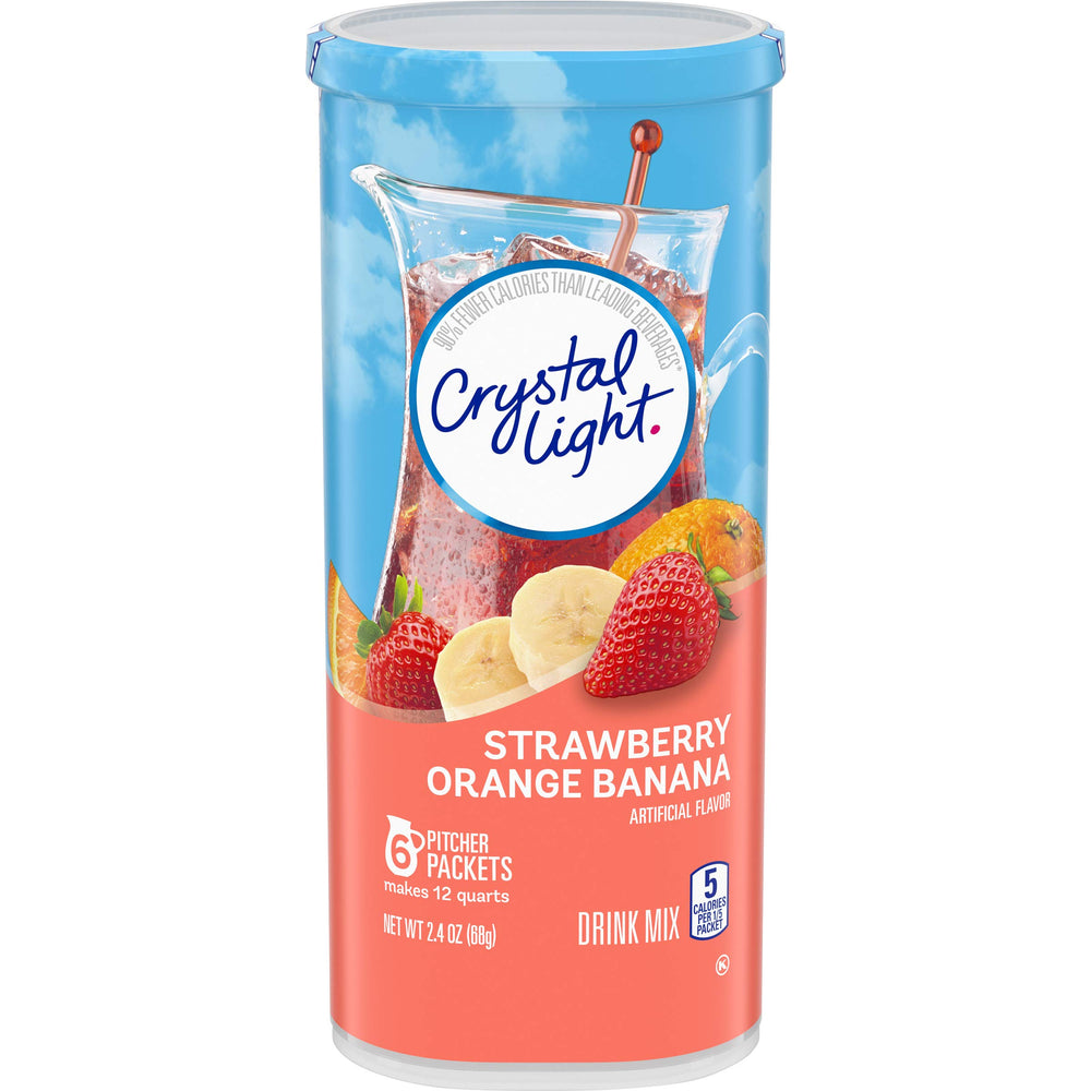 Crystal Light front packaging showing flavor and pack count for easy selection