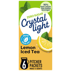 Crystal Light open canister with scoop ready for quick preparation benefit