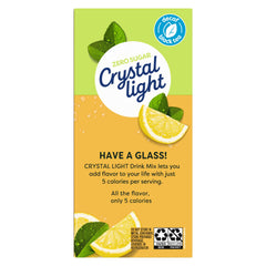 Crystal Light powder close-up texture demonstrating easy dissolving