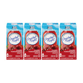 Crystal Light On-The-Go front box showing Cherry Pomegranate flavor and count, convenient packaging benefit