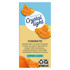 Crystal Light close-up of packet powder highlighting easy-mix texture