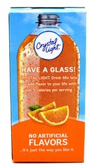 Crystal Light packet being poured into a water bottle for convenience