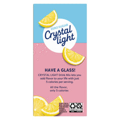 Close-up of Crystal Light powder texture to display instant-mix clarity and easy dissolving