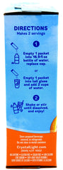 Crystal Light stick packets inside a purse for portable hydration