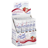 Crystal Light front packaging showing 30-count strawberry energy sticks for convenience