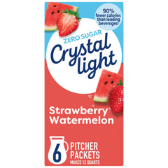 Crystal Light packet close-up with readable branding and easy single-use benefit