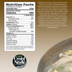 Glass noodle strands in Crystal Noodle cup displaying translucent texture and quick-cook benefit