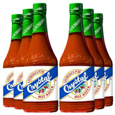 Crystal front packaging showing six 12 oz bottles and brand clarity