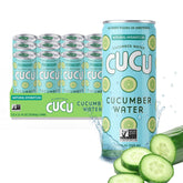 CUCU front packaging showing 12-pack benefits and clean branding