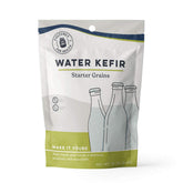 Cultures For Health front packaging showing dehydrated water kefir grains benefit: long shelf life