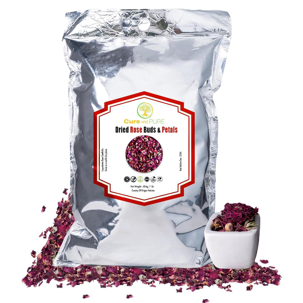 Cure wid Pure front packaging showing 1oz bag and organic label, convenient use