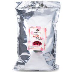Cure wid Pure rose petals in spoon showing portion size and easy measuring