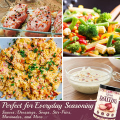 Curnue flakes sprinkled into a sauce pan adding savory depth while cooking