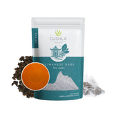 CUSHLA front packaging showing fresh GABA oolong and key brewing benefits