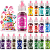 DaCool front packaging showing 18 oil-based color bottles and benefits