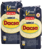 Dacsa front packaging showing two 2.2 lb bags and brand clarity for pantry appeal