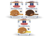 Daelmans front packaging showing variety pack and flavor labels, highlights convenience