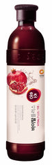 DAESANG Hongcho Vital Plus pomegranate bottle front, clear label showing size and vibrant flavor