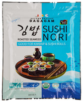 DAGAGAM front packaging showing 50-sheet organic nori and certifications