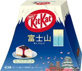 DagashiyaBox KitKat Blueberry Cheesecake Mt. Fuji box front view showing collectible packaging and gifting appeal