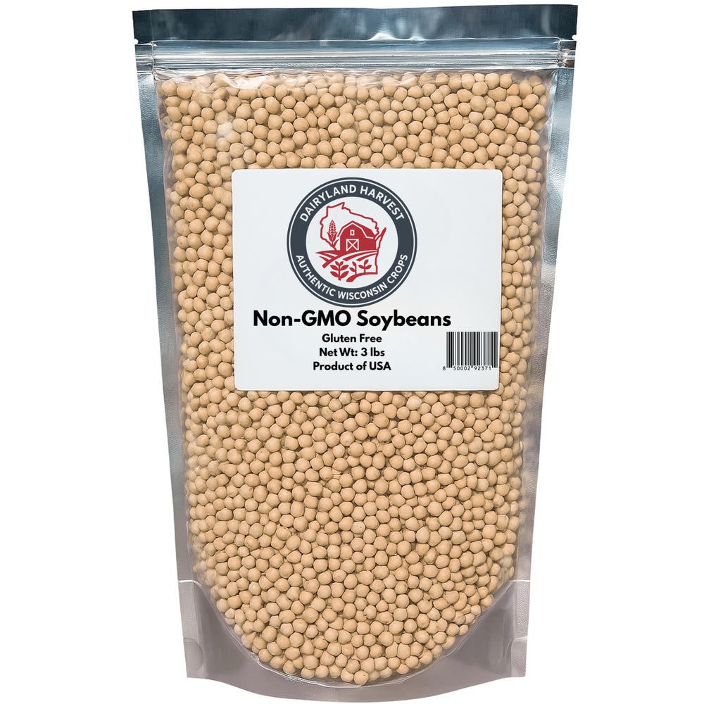 Dairyland soybeans front packaging showing brand and clean whole beans benefit