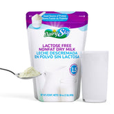 DairySky front package view showing 16 oz lactose-free powder and benefits