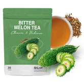 DALAMHARI front packaging showing 30 pyramid tea bags and branding benefits