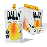 DALLY front packaging of ten mango konjac pouches showing benefits