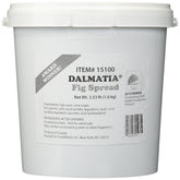 Dalmatia fig spread front bucket showing packaging and bulk value
