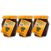 Dalmatia jar front view showing label and pack of three for gifting benefit