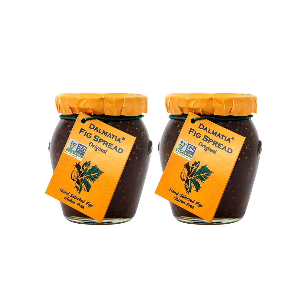 Dalmatia fig spread front jar showing label and premium packaging benefit