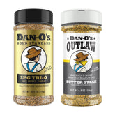 Dan-O's bundle front packaging shows both bottles and benefit of layered flavor