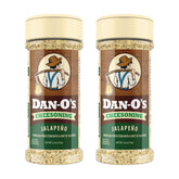 Dan-O's front packaging showing vibrant jalapeño cheesoning seasoning