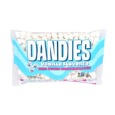 DANDIES front packaging showing vegan mini marshmallows and clean-label benefits