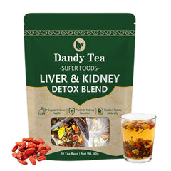 Dandy Tea front packaging showing 20 tea bags and brand clarity