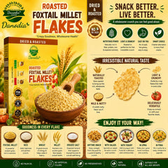 Danodia Foods bowl of prepared millet flakes with vegetables, nutritious breakfast option