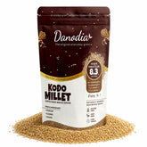 Danodia Foods pack front showing organic kodo millet and clear labeling for pantry benefit