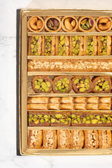 DAR BAKLAVA pistachio piece detail showcasing nut topping and fresh flavor