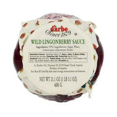 D'arbo lingonberry texture close-up highlighting natural fruit pieces and rich color