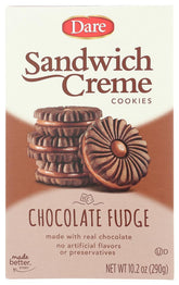 Dare front packaging showing the 10.2 oz cookie pack and easy storage benefit