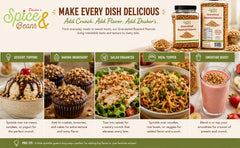 Chopped Dasher’s peanuts topping a cupcake to enhance texture and visual appeal
