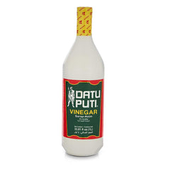 Datu Puti front packaging showing bottle and label for pantry convenience