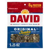 David front packaging showing 5.25 oz bag and brand convenience