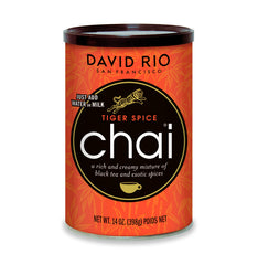 David Rio Tiger Spice front packaging showing creamy chai and bold spice flavor