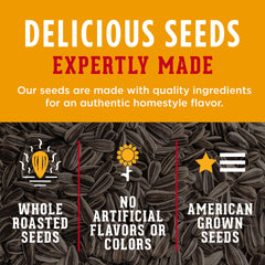 DAVID open bag revealing seasoned seeds for visual freshness and ready-to-eat benefit