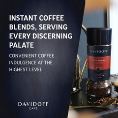 Davidoff glass jar lid and label detail preserving aroma and freshness