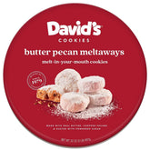 David's COOKIES front of 32 oz tin shows packaging and brand, ideal for gifting